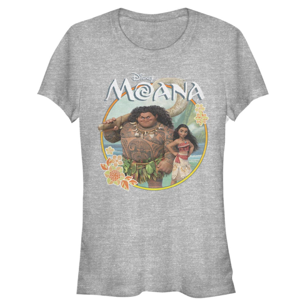Disney - Moana - Moana & Maui - Women's T-Shirt - Heather grey - Front