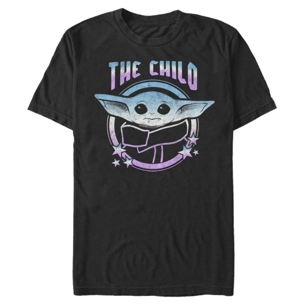 Star Wars - The Mandalorian - The Child Child Stars - Men's T-Shirt - Black - Front