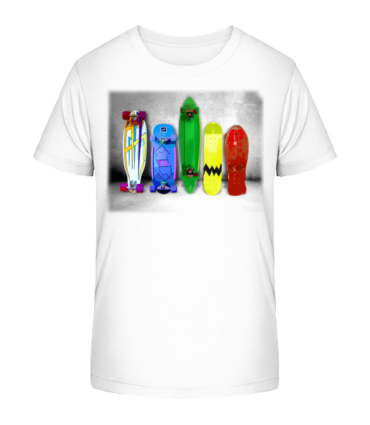 Crazy Boards - Kid's Bio T-Shirt Stanley Stella - White - Front
