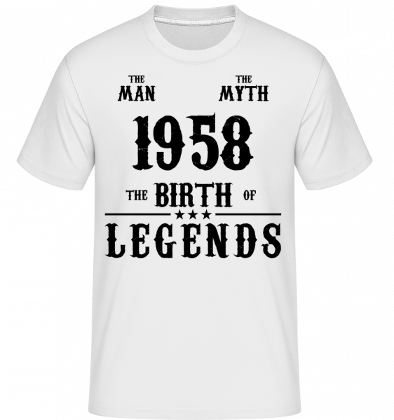 The Myth 1958 -  Shirtinator Men's T-Shirt - White - Vorn