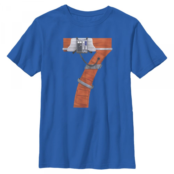 Star Wars - Rebel Seven - Birthday - Kids T-Shirt - Royal blue - Front