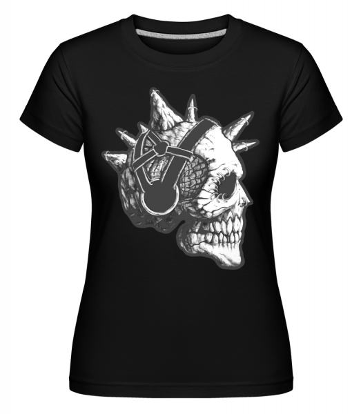 Punk Skull -  Shirtinator Women's T-Shirt - Black - Vorn