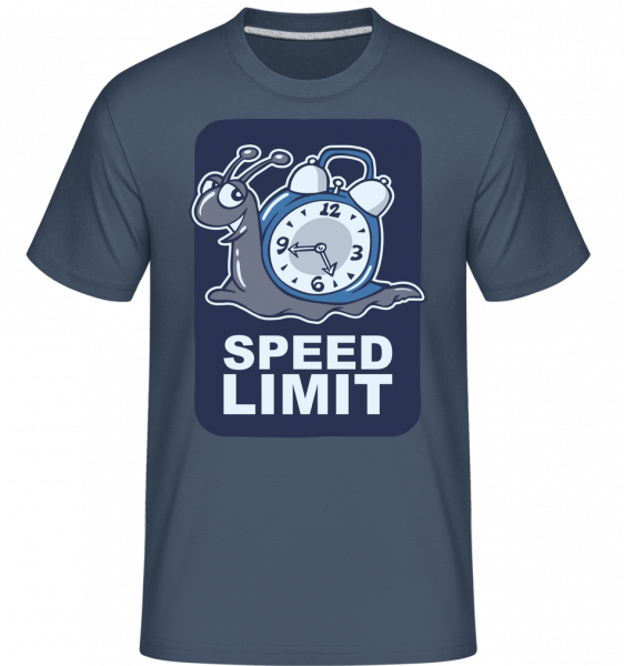 Speed Limit -  Shirtinator Men's T-Shirt - Denim - Vorn