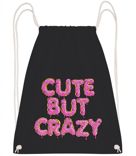 Cute But Crazy - Drawstring Backpack - Black - Vorn