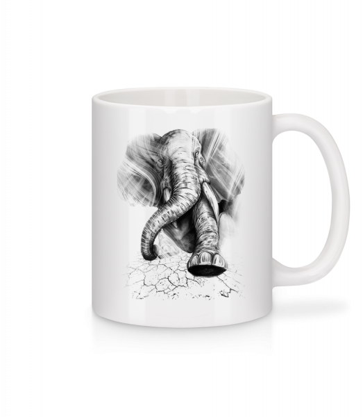 Angry Elephant - Mug - White - Vorn