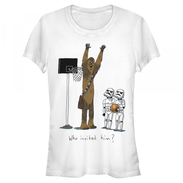 Star Wars - Classic Chewie Basketball - Women's T-Shirt - White - Front