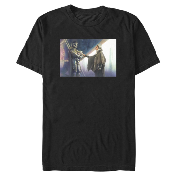 Star Wars - The Mandalorian - Ahsoka Goodbyes - Men's T-Shirt - Black - Front