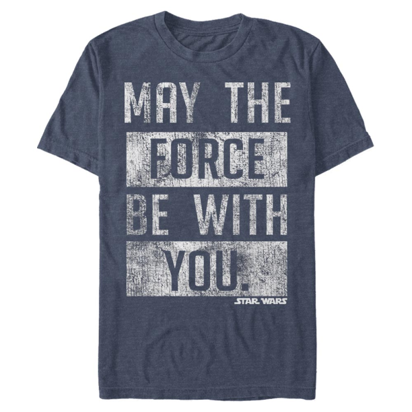 Star Wars - Text Be You - Men's T-Shirt - Heather navy - Front