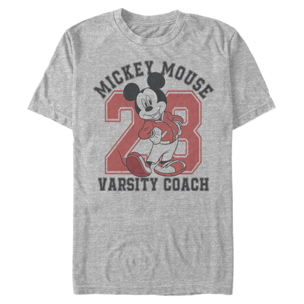 Disney - Mickey Mouse - Mickey Mouse Varsity Mouse - Men's T-Shirt - Heather grey - Front