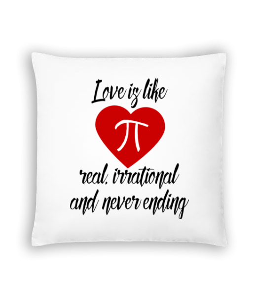 Love Is Like Pi - Cushion - White - Front