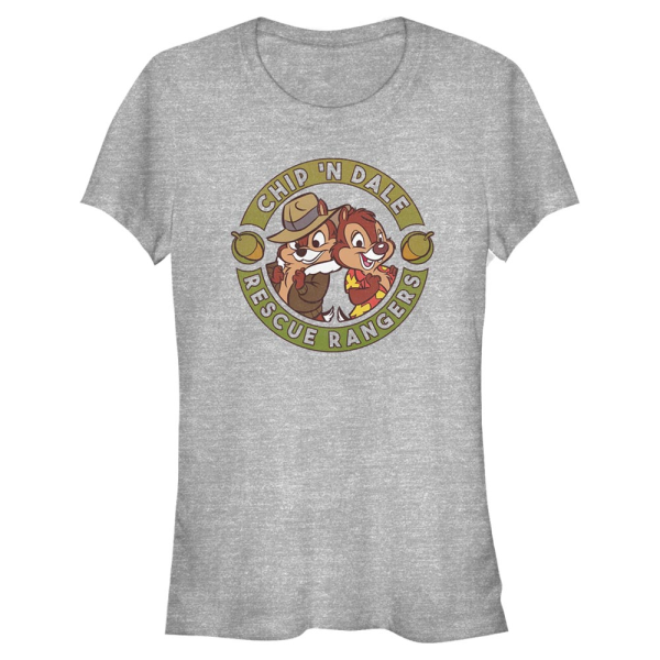 Disney Classics - Chip 'n Dale - Chip and Dale Rescue Rangers - Women's T-Shirt - Heather grey - Front