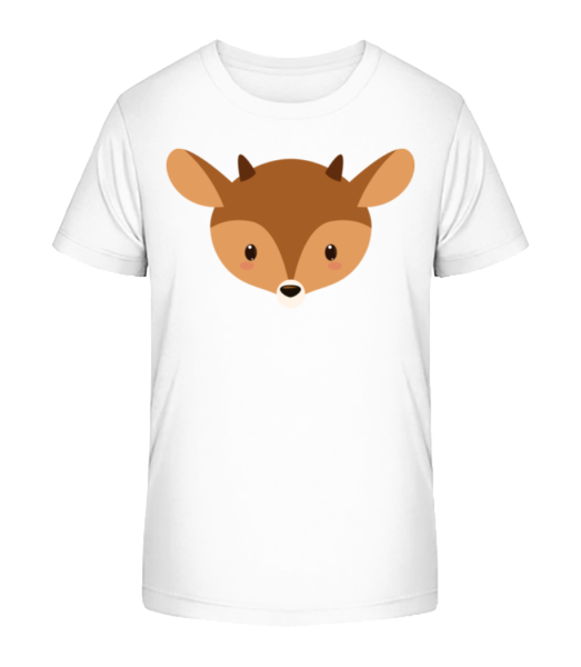 Deer Comic - Kid's Bio T-Shirt Stanley Stella - White - Front