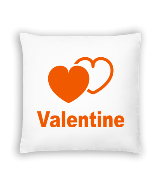 Valentine Heart - Cushion - White - Front