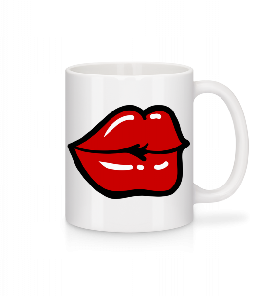 Red Lips - Mug - White - Vorn