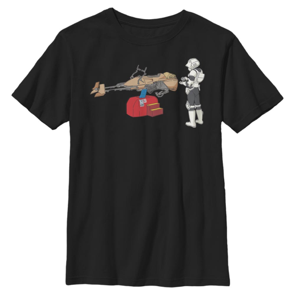 Star Wars - Stormtrooper Trooper Ride - Kids T-Shirt - Black - Front