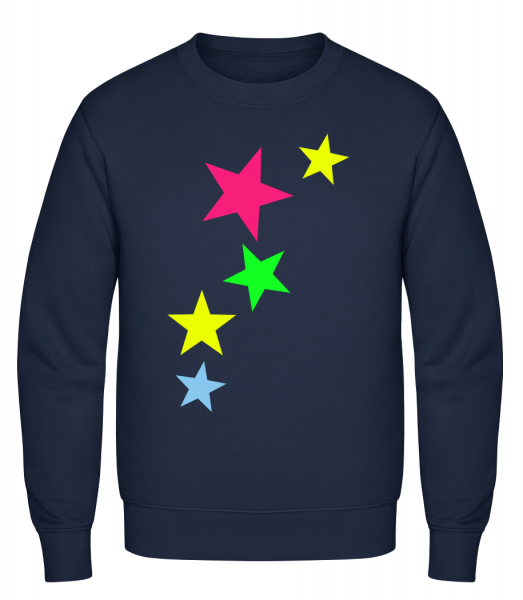 Colorful Stars - Classic Set-In Sweatshirt - Navy - Vorn