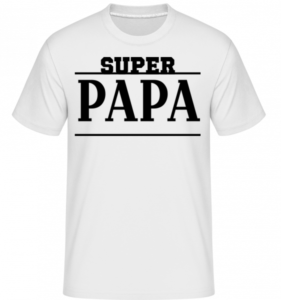 Super Papa -  Shirtinator Men's T-Shirt - White - Vorn