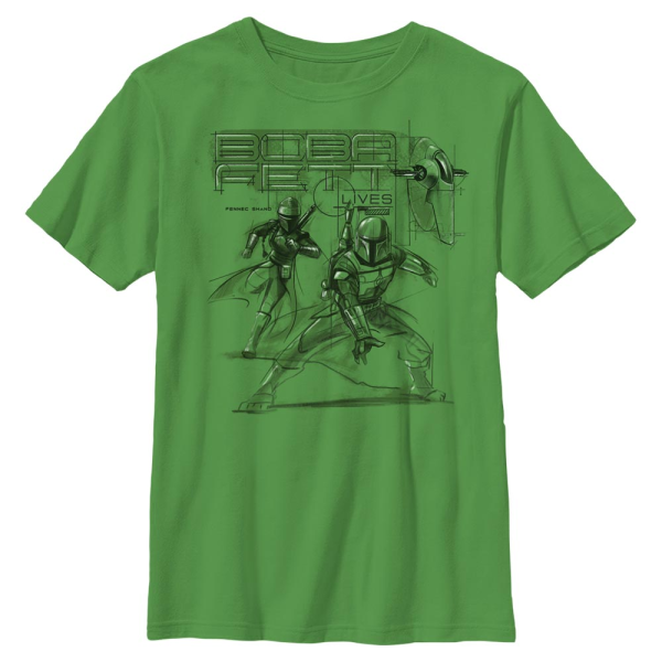 Star Wars - Book of Boba Fett - Skupina New Outlaw Overlords - Kids T-Shirt - Kelly green - Front