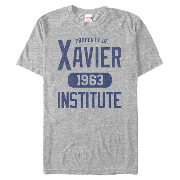 Marvel - X-Men - Xavier Institute Varsity Shirt - Men's T-Shirt - Heather grey - Front
