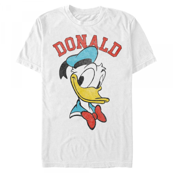 Disney Classics - Mickey Mouse - Donald Duck Donald - Men's T-Shirt - White - Front