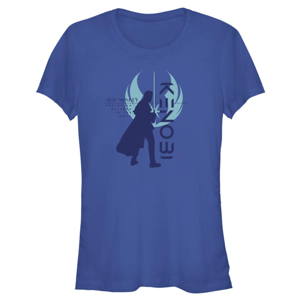 Star Wars - Obi-Wan Kenobi - Obi-Wan Kenobi Resistance Silhouette - Women's T-Shirt - Royal blue - Front