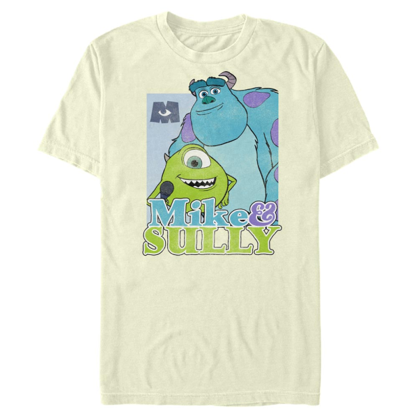 Pixar - Monsters - Mike & Sully Mike n Sully Work - Men's T-Shirt - Cream - Front