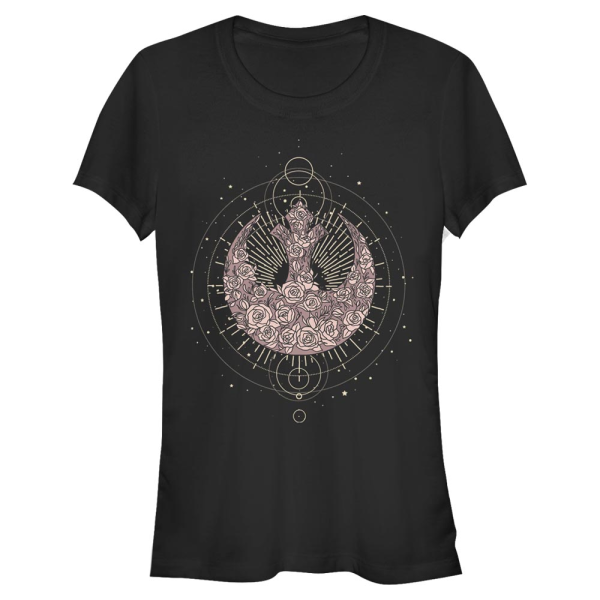 Star Wars - Logo Celestial Rose Rebel - Women's T-Shirt - Black - Front