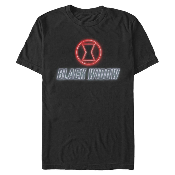 Marvel - Black Widow Neon - Men's T-Shirt - Black - Front