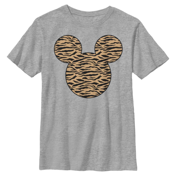 Disney - Mickey Mouse - Mickey Tiger Fill - Kids T-Shirt - Heather grey - Front