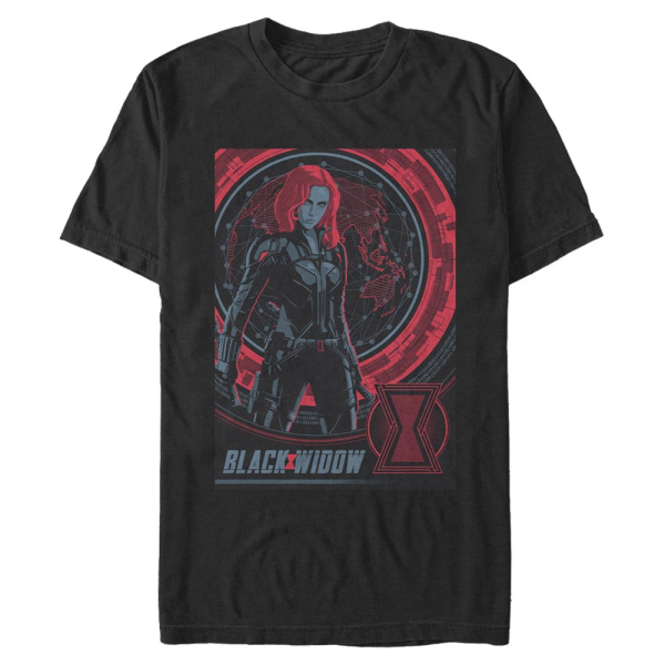 Marvel - Black Widow - Black Widow Widow Globe - Men's T-Shirt - Black - Front