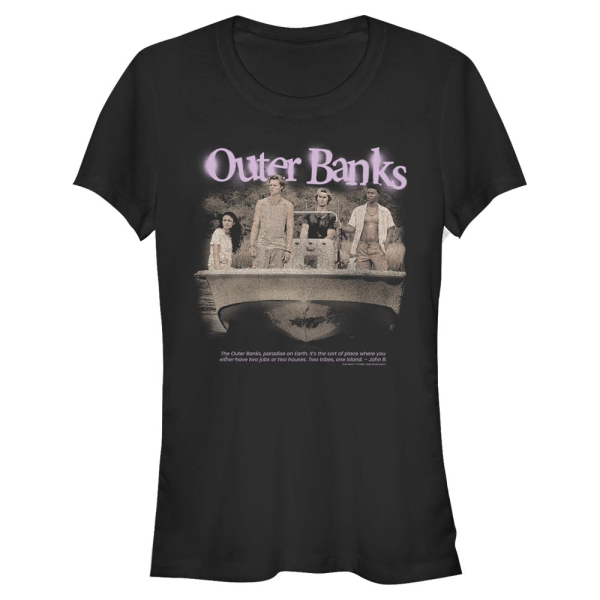 Netflix - Outer Banks - Skupina OBX Spraypaint - Women's T-Shirt - Black - Front
