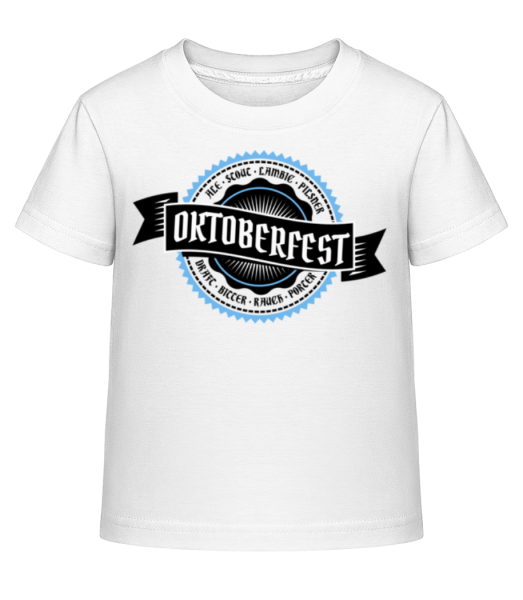 Oktoberfest Draft Bitter - Kid's Shirtinator T-Shirt - White - Front
