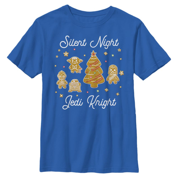 Star Wars - Rebel Jedi Knight Gingerbread - Christmas - Kids T-Shirt - Royal blue - Front