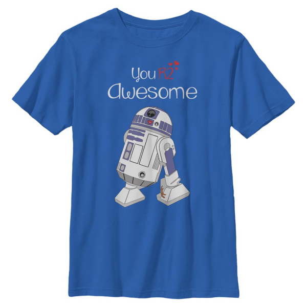 Star Wars - R2-D2 You R2 Awesome - Valentine's Day - Kids T-Shirt - Royal blue - Front