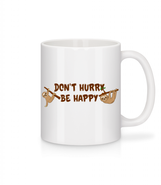 Don't Hurry Be Happy - Mug - White - Vorn