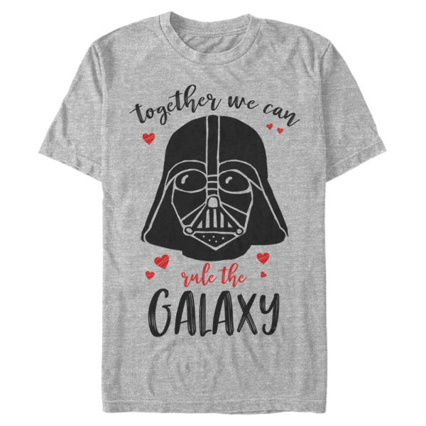 Star Wars - Darth Vader Rulers Of The Galaxy - Valentine's Day - Men's T-Shirt - Heather grey - Front