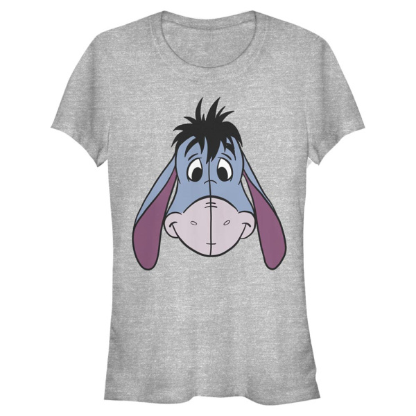 Disney Classics - Winnie the Pooh - Oslík Eyore Big Face - Women's T-Shirt - Heather grey - Front