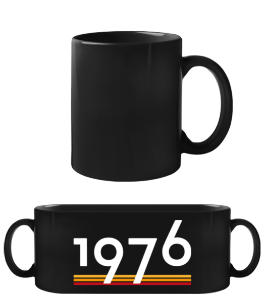 1976 - Black Mug - Black - Front