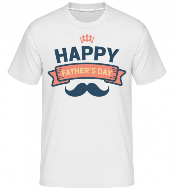 Happy Fathers Day -  Shirtinator Men's T-Shirt - White - Front