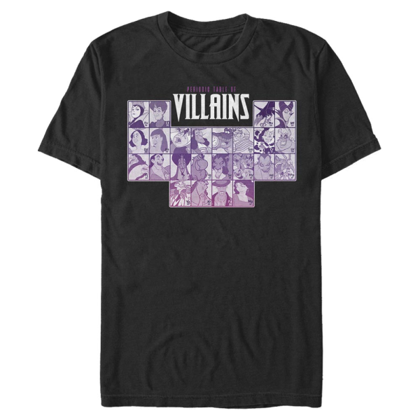 Disney Villains - Skupina Periodic Villains - Men's T-Shirt - Black - Front