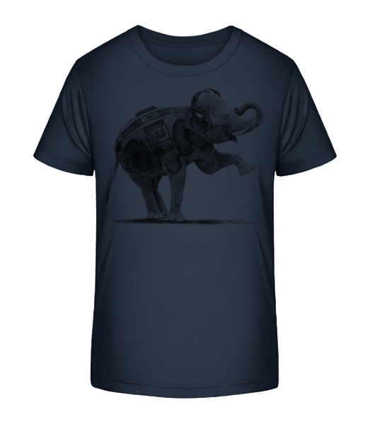 Ghettoblaster Elephant - Kid's Bio T-Shirt Stanley Stella - Navy - Front