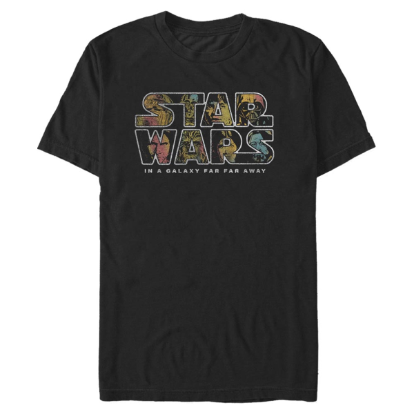 Star Wars - Skupina Pop Logo Fill - Men's T-Shirt - Black - Front
