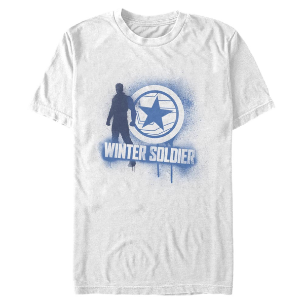 Marvel - The Falcon and the Winter Soldier - Winter Soldier Spray Paint - Men's T-Shirt - White - Front