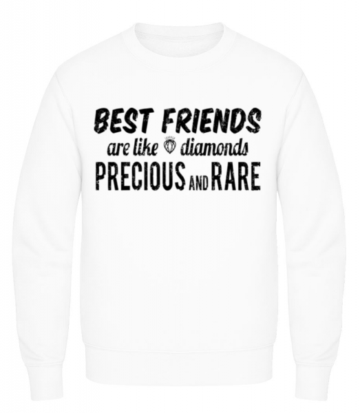 Best Friends Are Like Diamonds - Men's Sweatshirt - White - Front