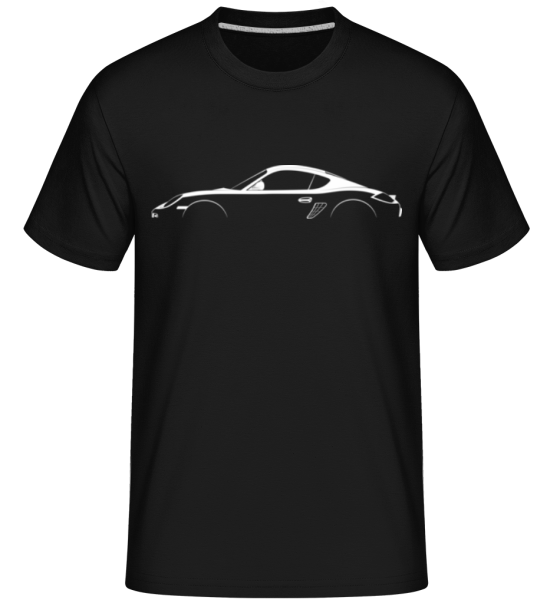 'Porsche Cayman 987' Silhouette -  Shirtinator Men's T-Shirt - Black - Front