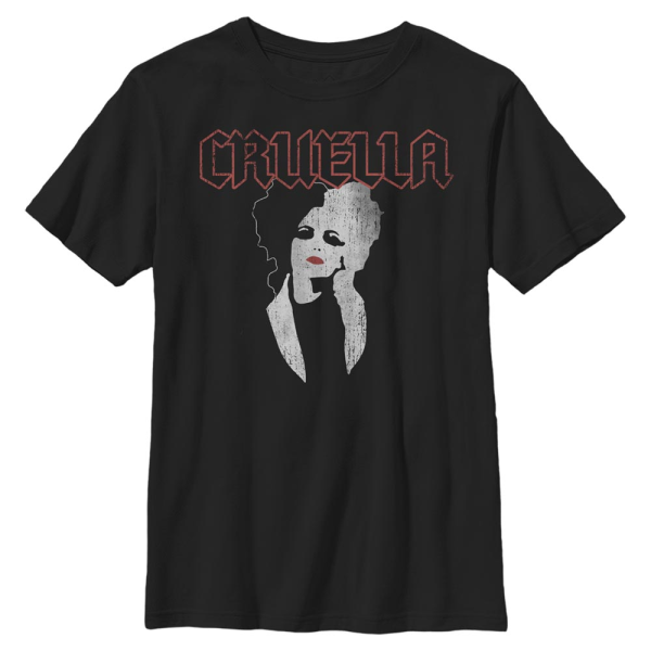 Disney Classics - Cruella - Cruella DeVille Rock T - Kids T-Shirt - Black - Front