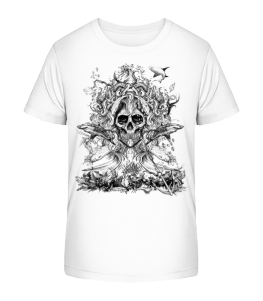 Water God Of Death - Kid's Bio T-Shirt Stanley Stella - White - Front