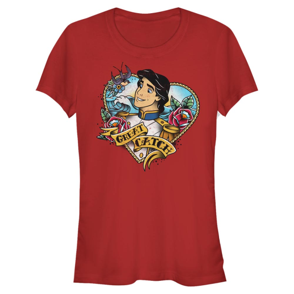 Disney - The Little Mermaid - Eric Inked - Women's T-Shirt - Red - Front