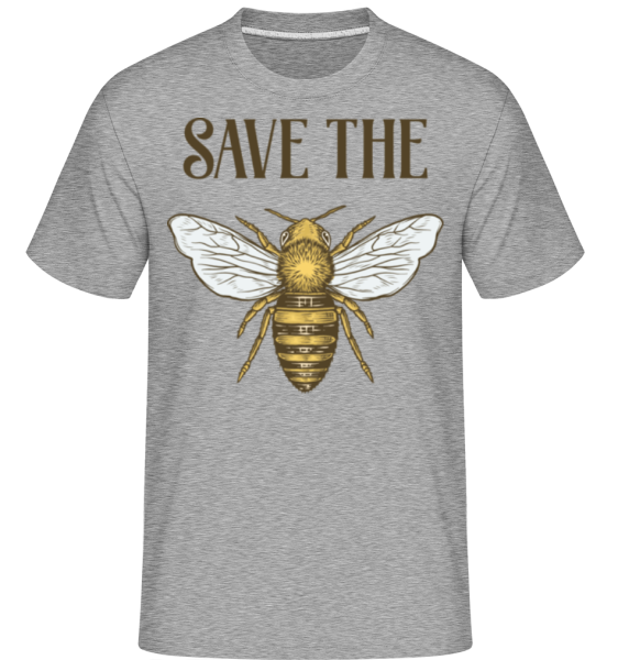 Save The Bees -  Shirtinator Men's T-Shirt - Heather grey - Front