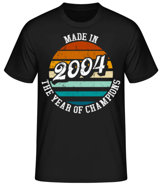 2004 The Year Of Champions - Men's Basic T-Shirt - Black - Front
